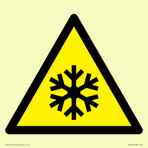 W010 Warning: Low temperature/freezing conditions